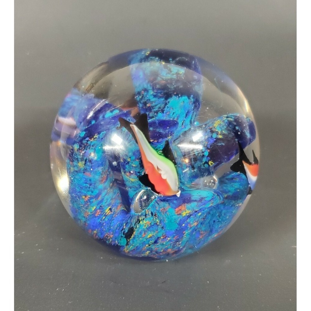 Murano Design Undersea‎ Coral and Fish Glass Art Life Sea Swim Desk Weight Paper